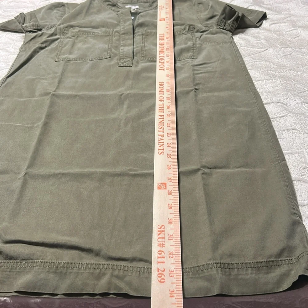 J. Crew Olive Green Short Sleeve Dress size S - Picture 4 of 6